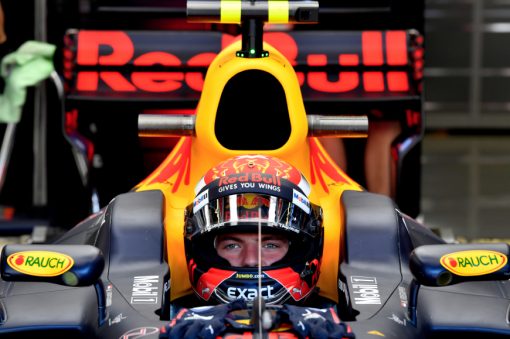 F1 Foto Poster van Max Verstappen tijdens de GP van Oostenrijk, Red Bull Racing 2017
