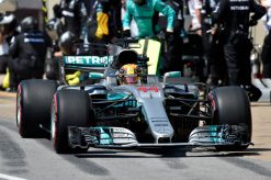 Foto Poster Lewis Hamilton tijdens de GP van Canada, F1 Mercedes Team 2017