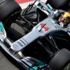 Foto Poster Lewis Hamilton tijdens de GP van Engeland, F1 Mercedes Team 2017
