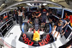 F1 Foto Poster van Max Verstappen tijdens de GP van Bahrein, Red Bull Racing 2017