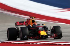 F1 Foto Poster van Max Verstappen tijdens de GP van Amerika, Red Bull Racing 2017