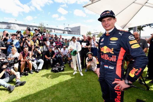 F1 Foto Poster van Max Verstappen tijdens de GP van Australie, Red Bull Racing 2017