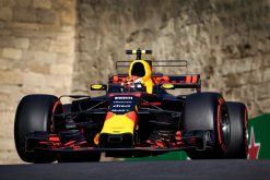 F1 Foto Poster van Max Verstappen tijdens de GP van Baku, Red Bull Racing 2017