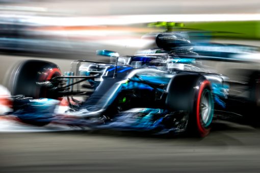 Foto Poster Valtteri Bottas tijdens de GP van Abu Dhabi, F1 Mercedes Team 2017