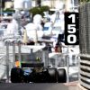 Foto Poster Valtteri Bottas tijdens de GP van Monaco, F1 Mercedes Team 2017