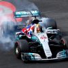 Foto Poster Lewis Hamilton tijdens de GP van Mexico, F1 Mercedes Team 2017
