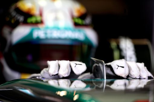 Foto Poster Lewis Hamilton tijdens de GP van Oostenrijk, F1 Mercedes Team 2014