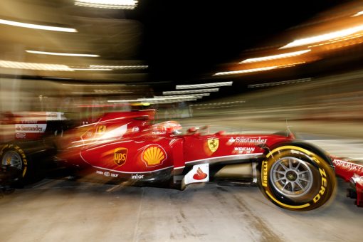 Kimi Raikkonen - Ferrari tijdens de Grand Prix van Bahrein 2014