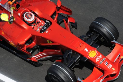 Kimi Raikkonen - Ferrari tijdens de Grand Prix van Spanje 2008