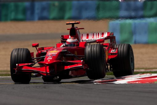 Kimi Raikkonen - Ferrari tijdens de Grand Prix van Frankrijk 2008