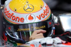 Foto Poster Lewis Hamilton tijdens de GP van Duitsland, F1 McLaren Team 2011