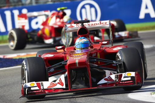 Foto Poster Fernando Alonso in actie tijdens de F1 GP Italie 2013