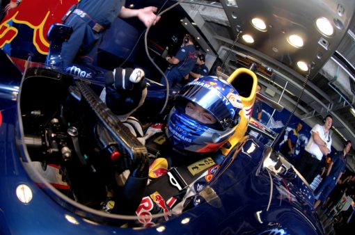 Foto Poster Robert Doornbos tijdens de GP van Japan, F1 Red Bull Racing Team 2006