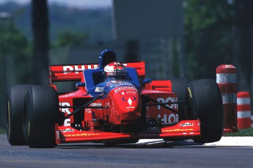 Foto Poster Jos Verstappen tijdens de GP van San Marino, F1 Arrows Team 1996