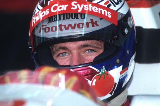 Jos Verstappen tijdens de F1 Test in Estoril 1993
