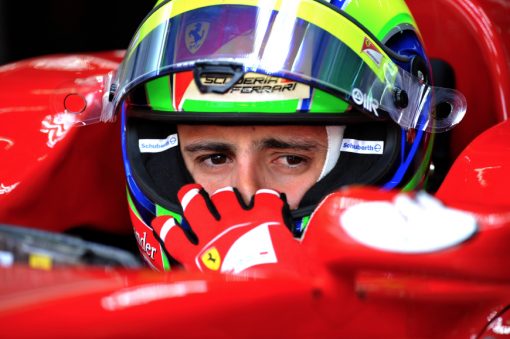 Foto Poster Felipe Massa Helm Shot, F1 Ferrari Team 2011