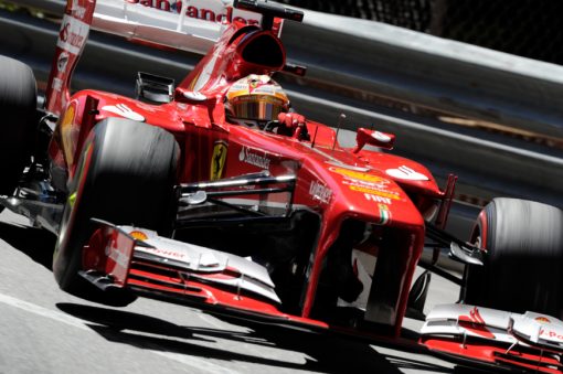 Foto Poster Fernando Alonso in actie tijdens de F1 GP Monaco 2013