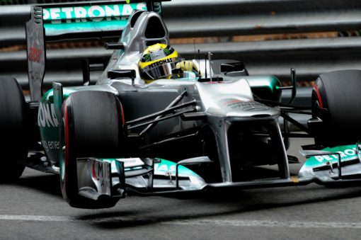 Foto Poster Nico Rosberg in Actie, F1 Mercedes Team 2012