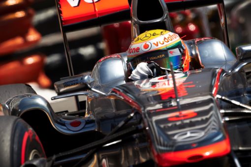 Foto Poster Lewis Hamilton tijdens de GP van Monaco, F1 McLaren Team 2011