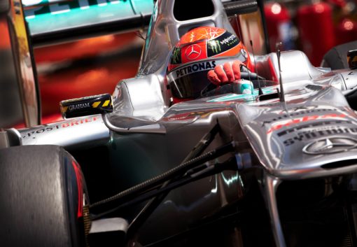 Foto Poster Michael Schumacher - Mercedes tijdens de GP van Monaco 2011