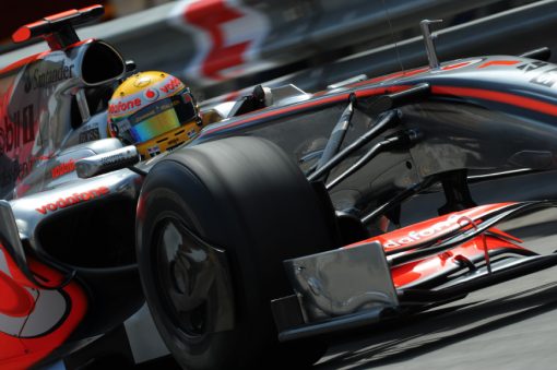 Foto Poster Lewis Hamilton tijdens de GP van Monaco, F1 McLaren Team 2009