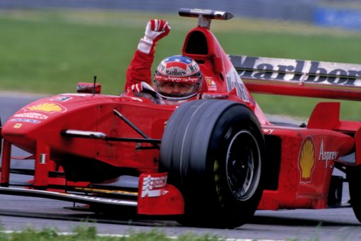 Foto Poster Michael Schumacher winnaar tijdens de GP van Canada, F1 Ferrari Team 1998