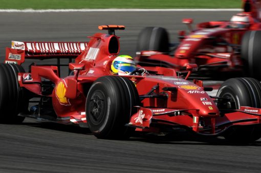 Foto Poster Felipe Massa in actie, F1 Ferrari Team 2007
