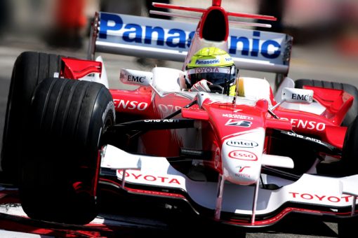 Foto Poster Ralf Schumacher in actie, F1 Toyota Team 2006