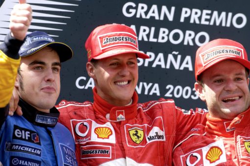F1 Poster Michael Schumacher winnaar, Ferrari 2003
