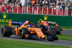 Fernando Alonso - McLaren in actie tijdens de Grand Prix van Australie, Formule 1 Seizoen 2018