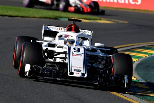Marcus Ericsson - Sauber in actie tijdens de Grand Prix van Australie, Formule 1 Seizoen 2018