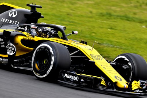 Nico Hulkenberg van het F1 Team Renault tijdens de Wintertest Barcelona, Formule 1 Seizoen 2018