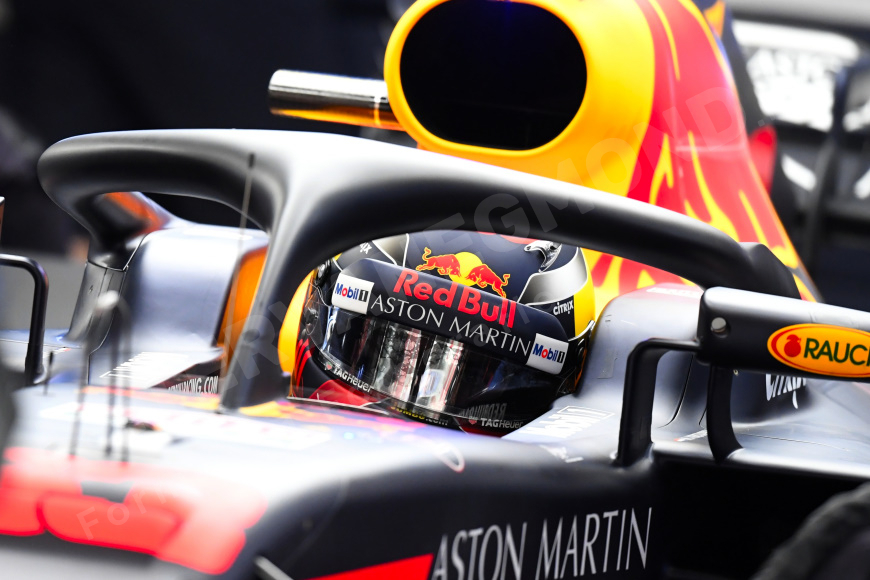 Max Verstappen van het F1 Team Red Bull Racing tijdens de Wintertest Barcelona, Formule 1 Seizoen 2018
