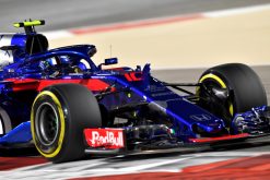 Pierre Gasly - Toro Rosso in actie tijdens de GP van Bahrein, Formule 1 Seizoen 2018