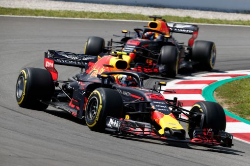 Max Verstappen Red Bull Racing GP Spanje 2018 als Poster