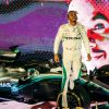 Foto van Lewis Hamilton, GP van Singapore 2018 welke te bestellen zijn o.a. als Poster | Ingelijst | Acrylglas | Canvas en zelfs Behang!