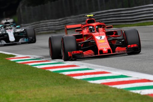 Kimi Raikkonen Ferrari GP Italie 2018 als Poster