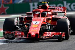 Kimi Raikkonen Ferrari Mexico 2018 als Poster