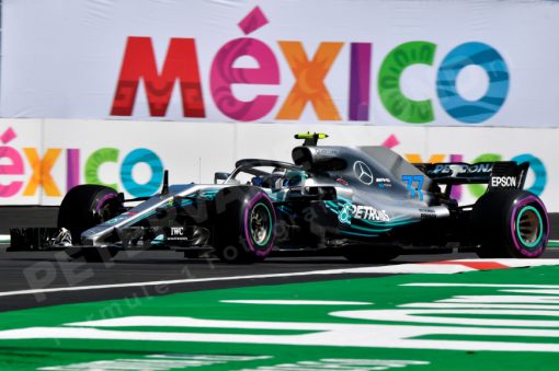 Valtteri Bottas - Mercedes tijdens de GP van Mexico, Formule 1 Seizoen 2018