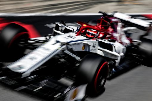 Kimi Raikkonen in actie tijdens de GP van Oostenrijk
