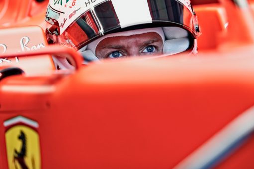 Sebastian Vettel Helm foto GP Duitsland 2019