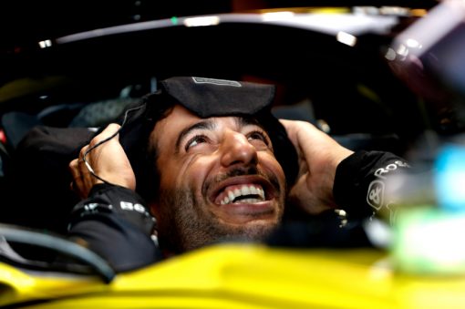 Daniel Ricciardo portret foto tijdens de GP van Hongarije 2019