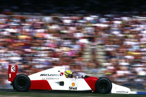 Ayrton Senna McLaren GP Duitsland actie foto 1992