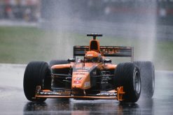Jos Verstappen Arrows GP Canada actie in de regen foto 2001